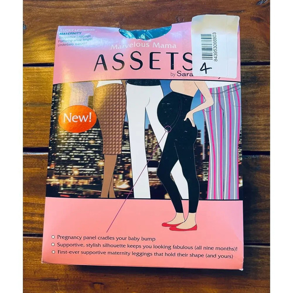 NWT Spanx Assets Gray Maturnity Lucky Leggings Ankle Size 4 170-220 lbs.‎ Causal - Picture 1 of 4